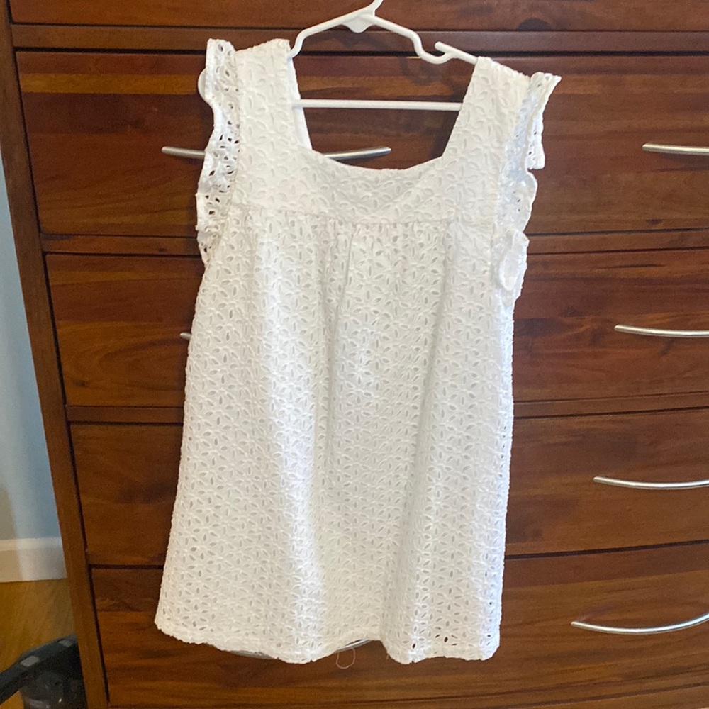 GAP White eyelet dress Size M